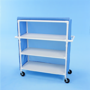 Three Shelf Cart w/ Cover, 48" x 20" Shelves