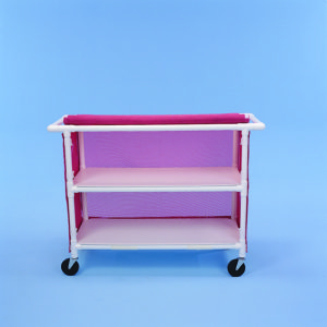 Two Shelf Cart w/ Cover, 48" x 20" Shelves