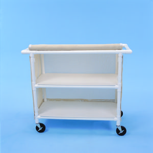 Two Shelf Cart w/ Cover, 42" x 20" Shelves