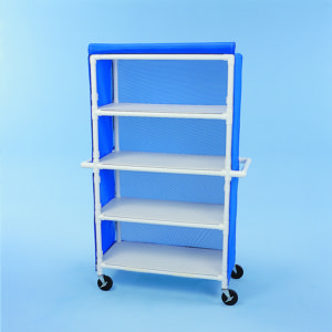 Four Shelf Cart w/ Cover, 42" x 20" Shelves